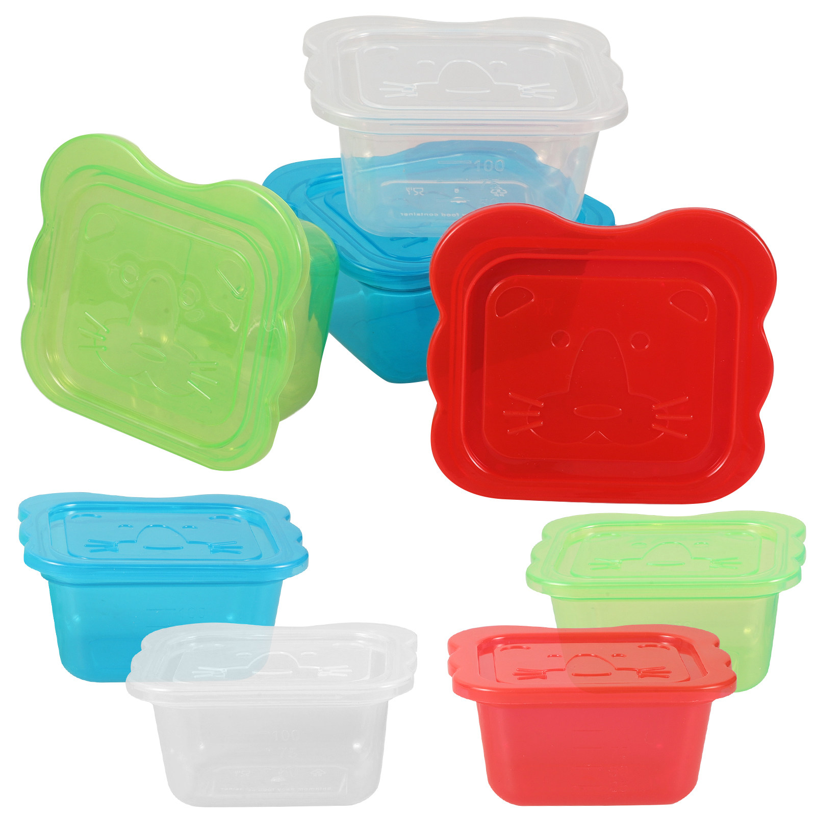 Baby Food Vegetable - 8Pcs Baby Food Storage Boxes Cartoon