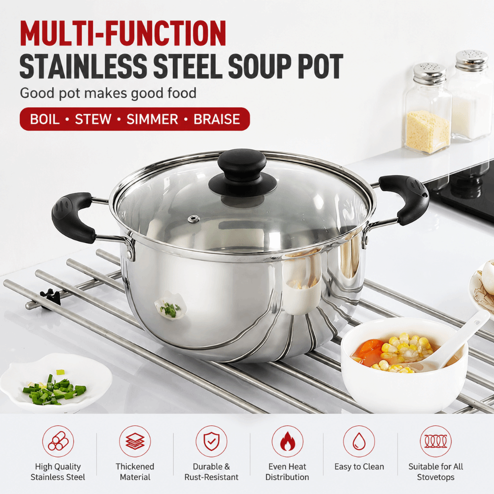 Baby Food Stew - Stainless Steel Stock Pot Deep Pot