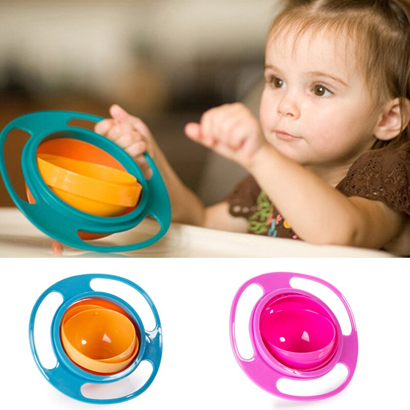 Baby Food Grinding Bowl - Universal Gyro Bowl 360 Degree Rotation