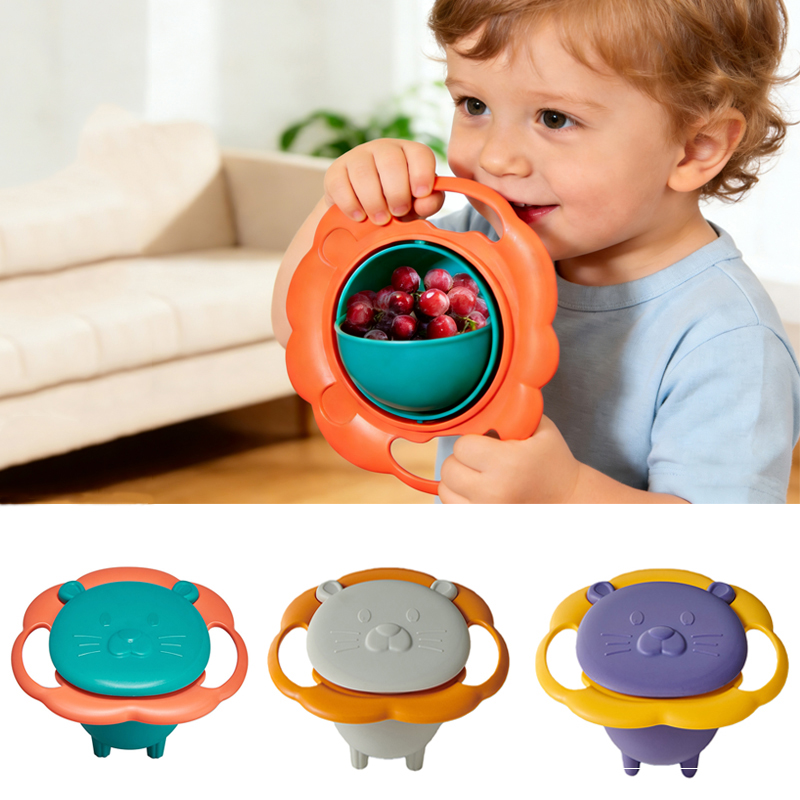 Baby Food Grinding Bowl - Baby Gyro Bowl Practical Design Children