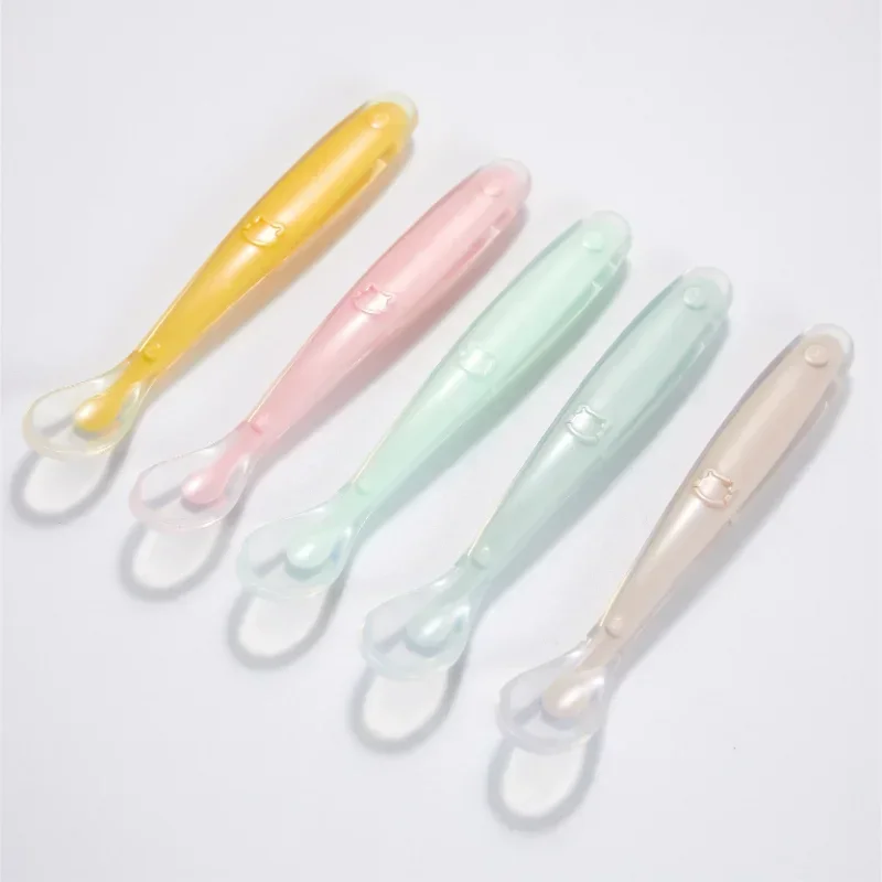 Weaning Spoon Set - Soft Silicone Baby Spoon Toddler Complementary