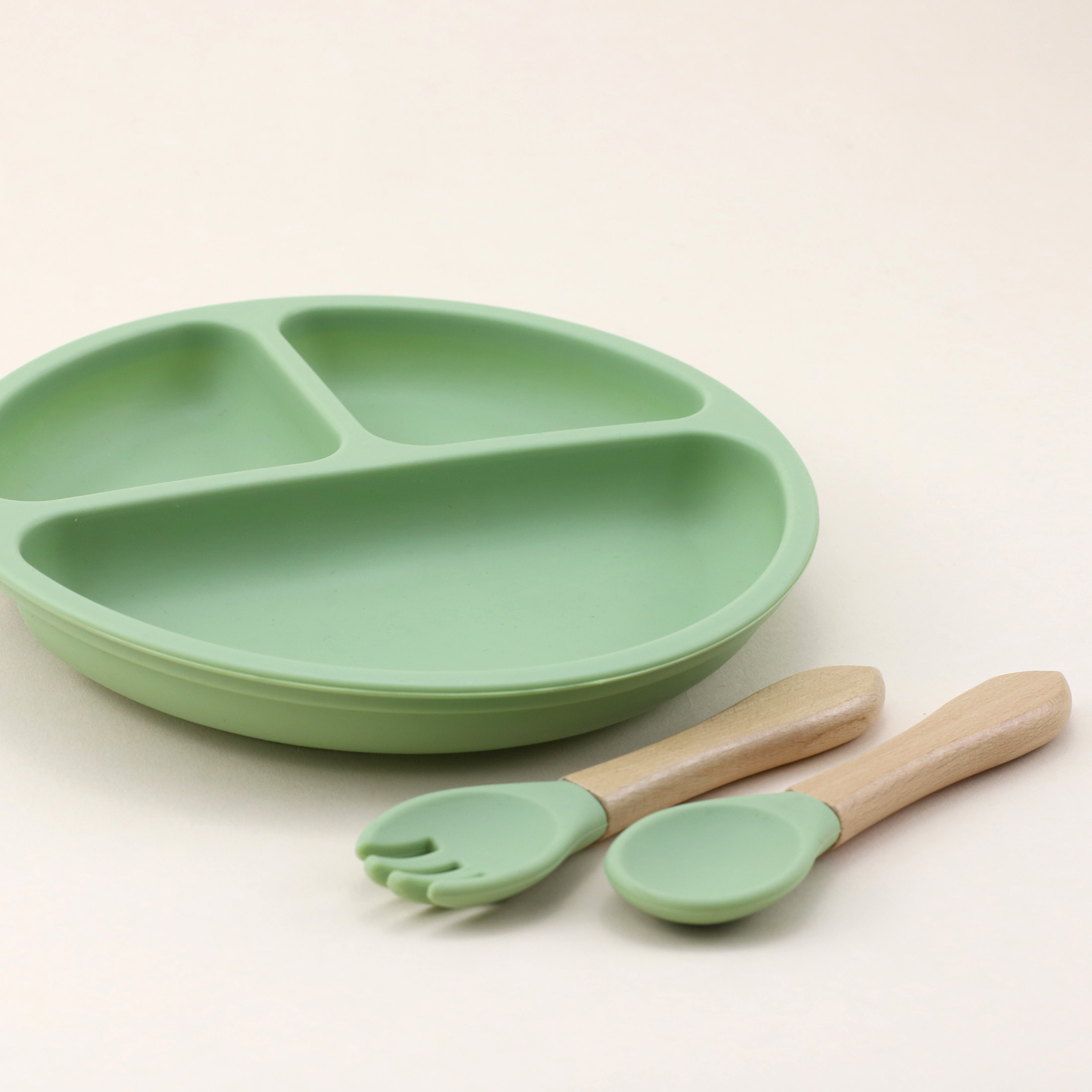 7pcs silicone tableware set, b - Baby Food Pouches recension och pris