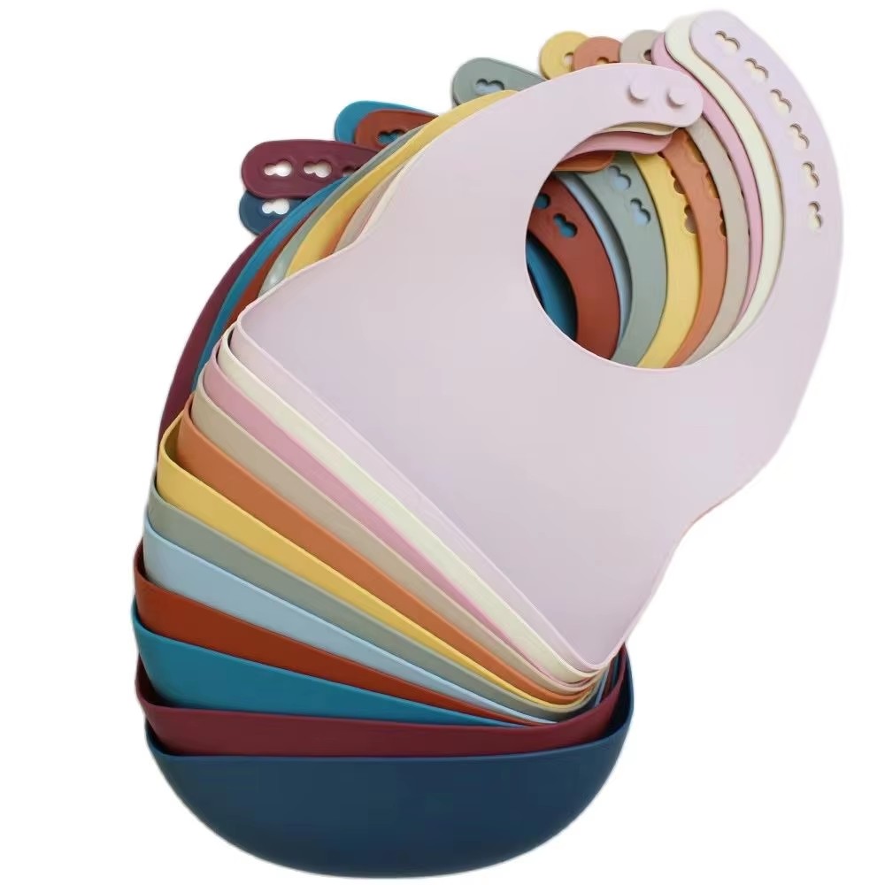 Baby Silicone Tray Bib Waterpr - Baby Food Eating recension och pris
