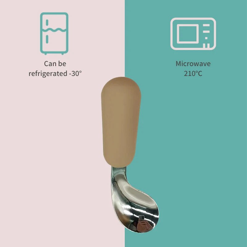 Baby Spoon Fork Set 316 Stainl - Weaning Spoon Set recension och pris