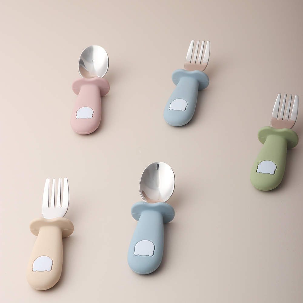 Baby Panda Shape Silicone Spoo - Weaning Spoon Set recension och pris