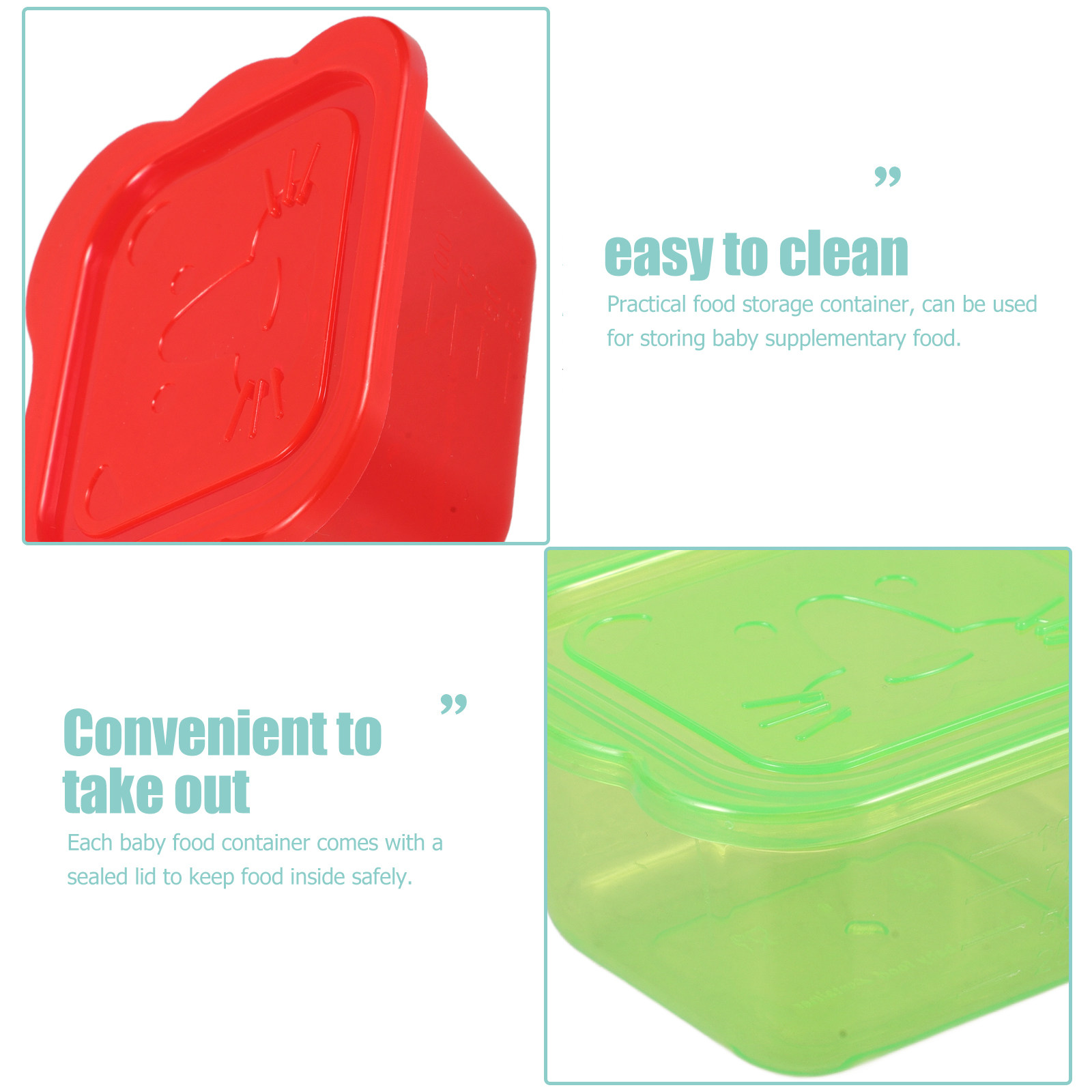 8Pcs Baby Food Storage Boxes C - Baby Food Vegetable recension och pris