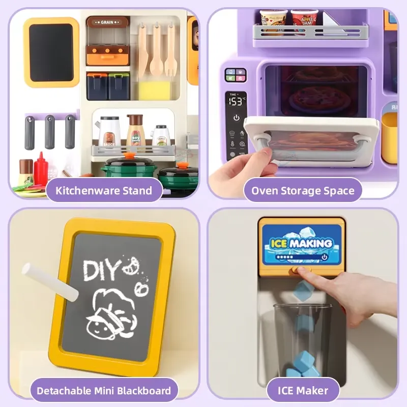 90cm Large Pretend Play Kitche - Baby Food Toy recension och pris