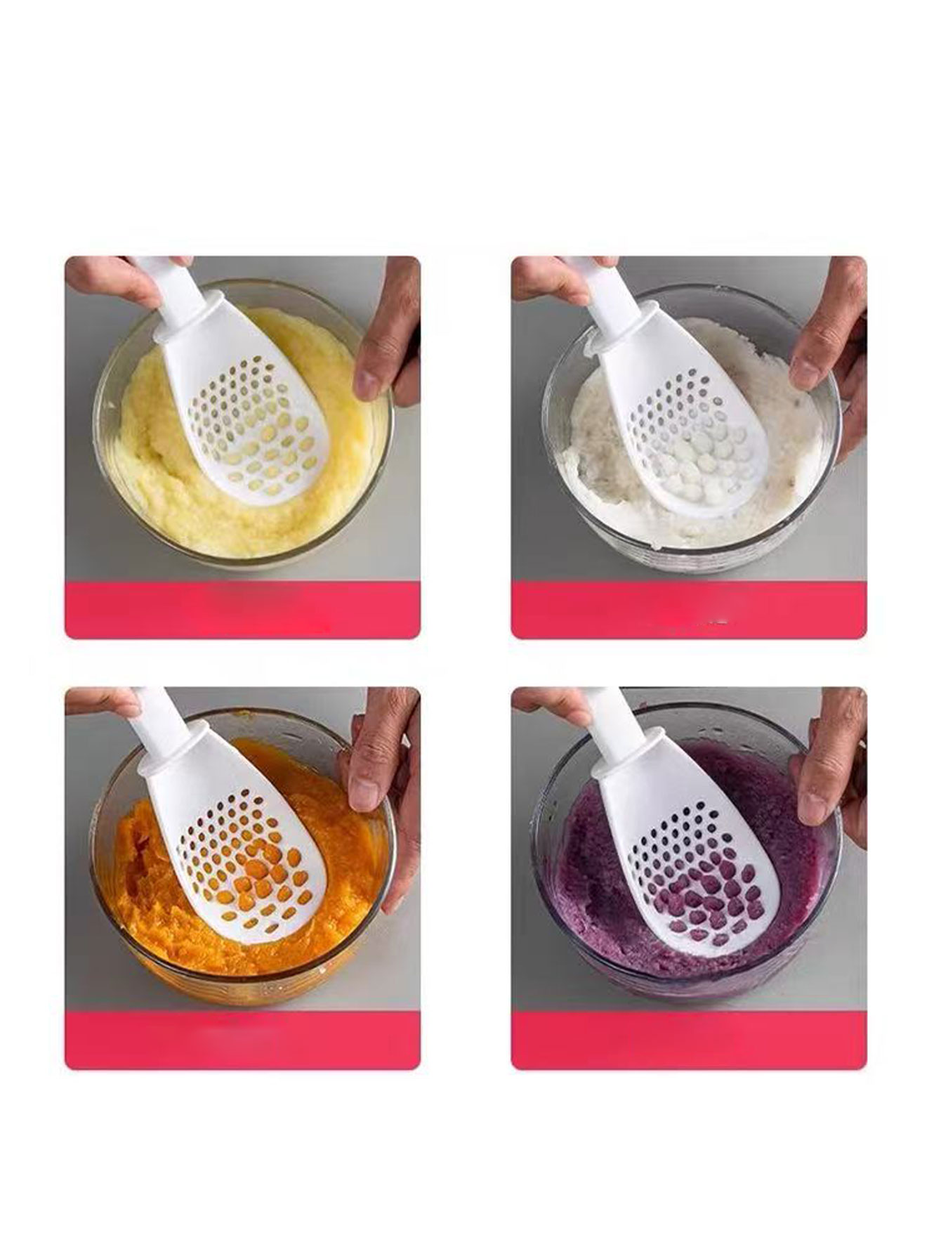 Multifunctional Cooking Spoon, - Baby Food Strainer recension och pris
