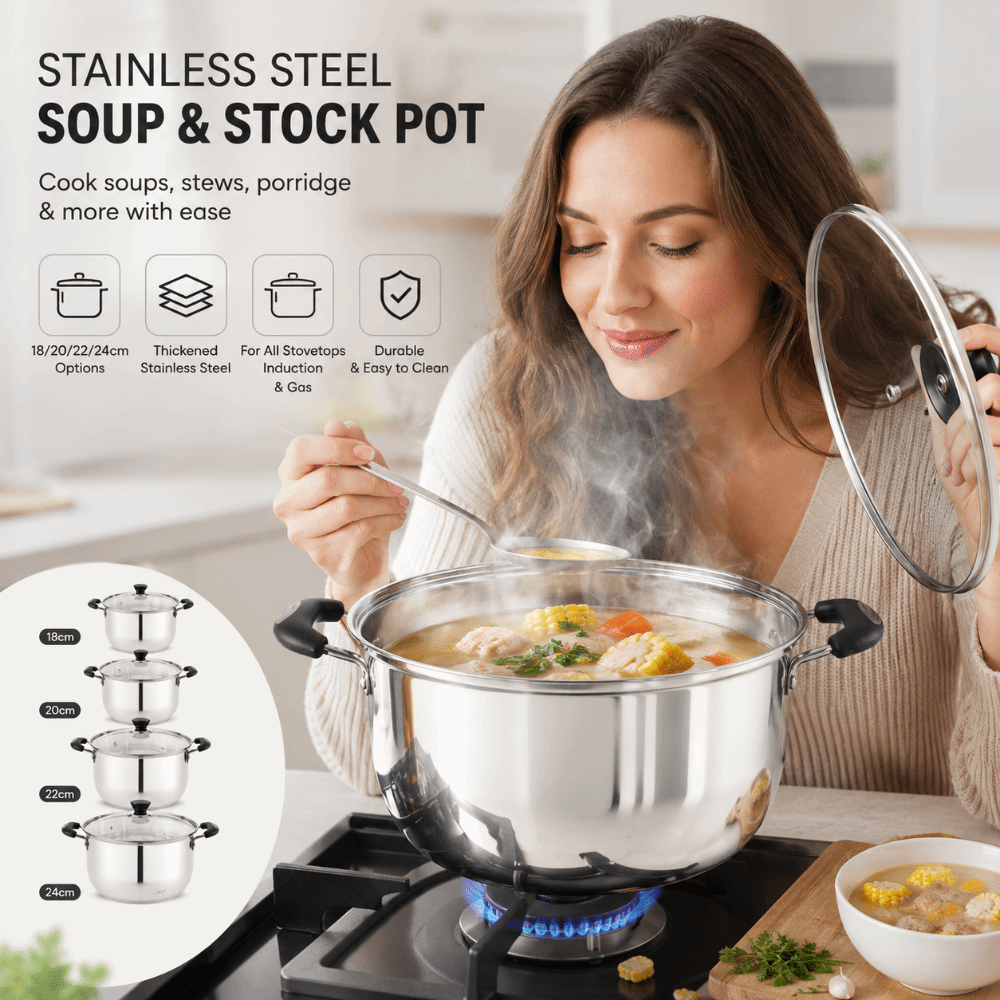Stainless Steel Stock Pot Deep - Baby Food Stew recension och pris