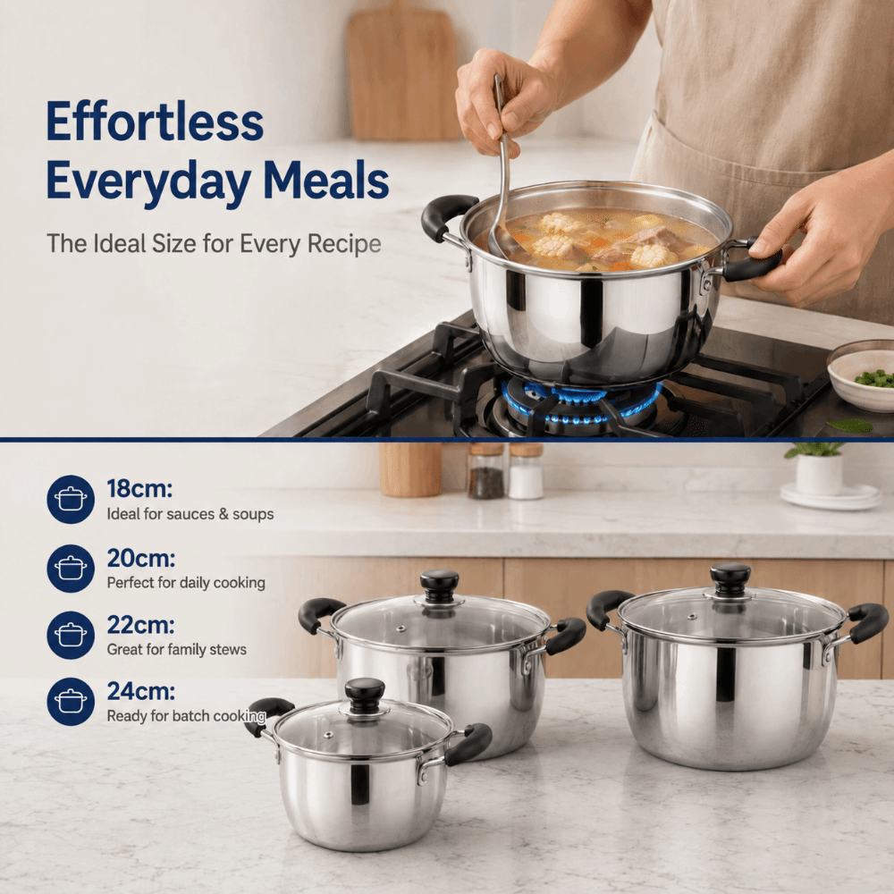 Stainless Steel Stock Pot Deep - Baby Food Stew recension och pris