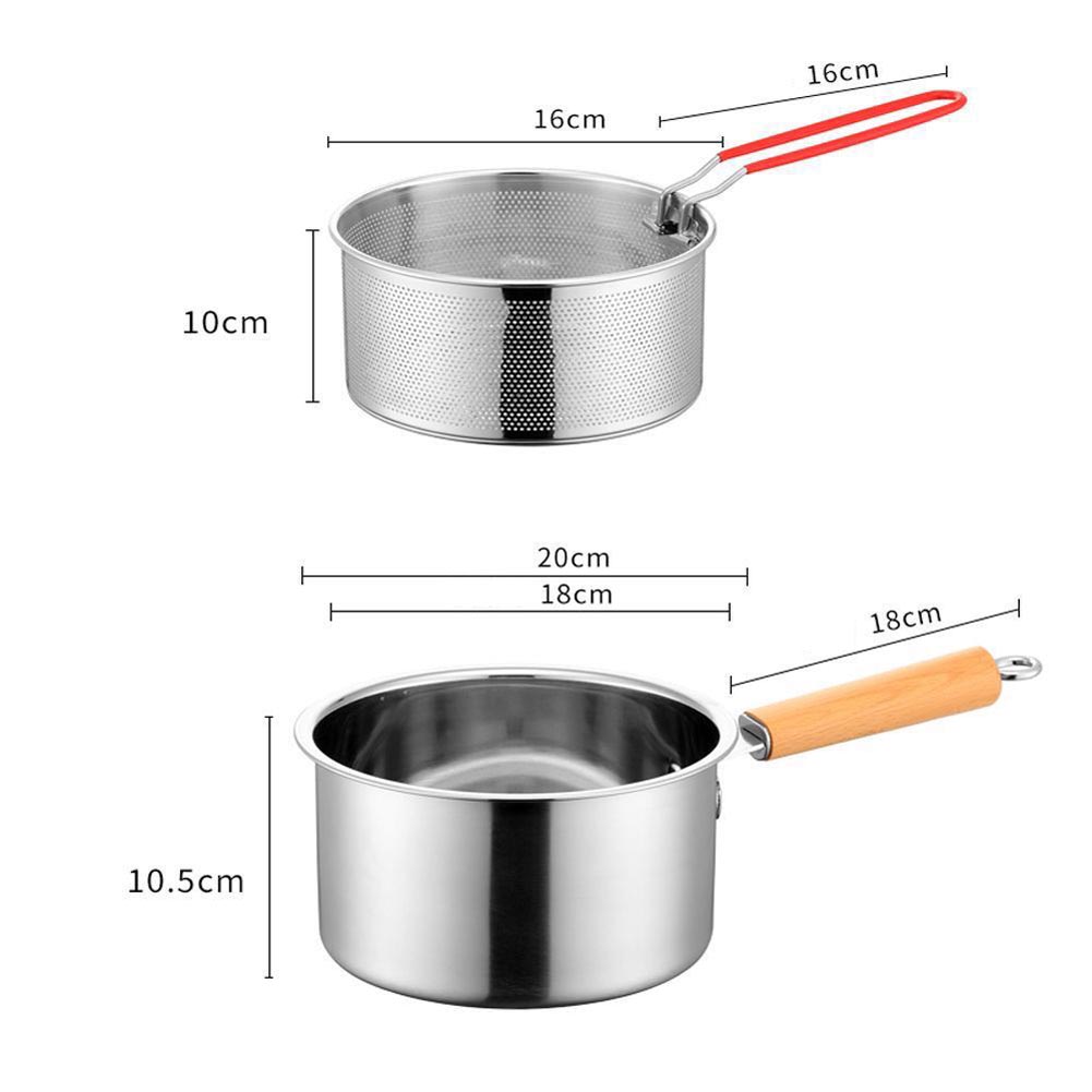 Stainless Steel Deep Fry Pot 2 - Baby Food Strainer recension och pris