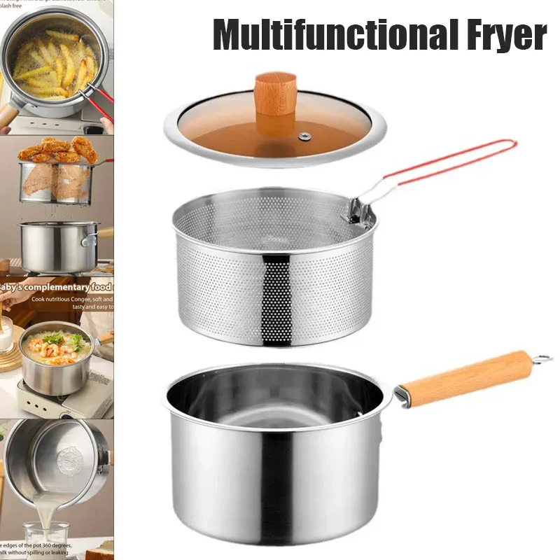 Deep Frying Pot With Strainer  - Baby Food Strainer recension och pris