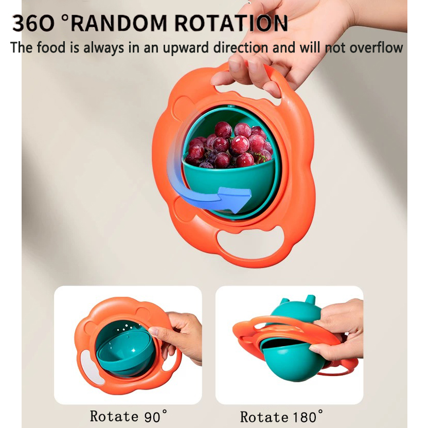 Baby Gyro Bowl Practical Desig - Baby Food Grinding Bowl recension och pris