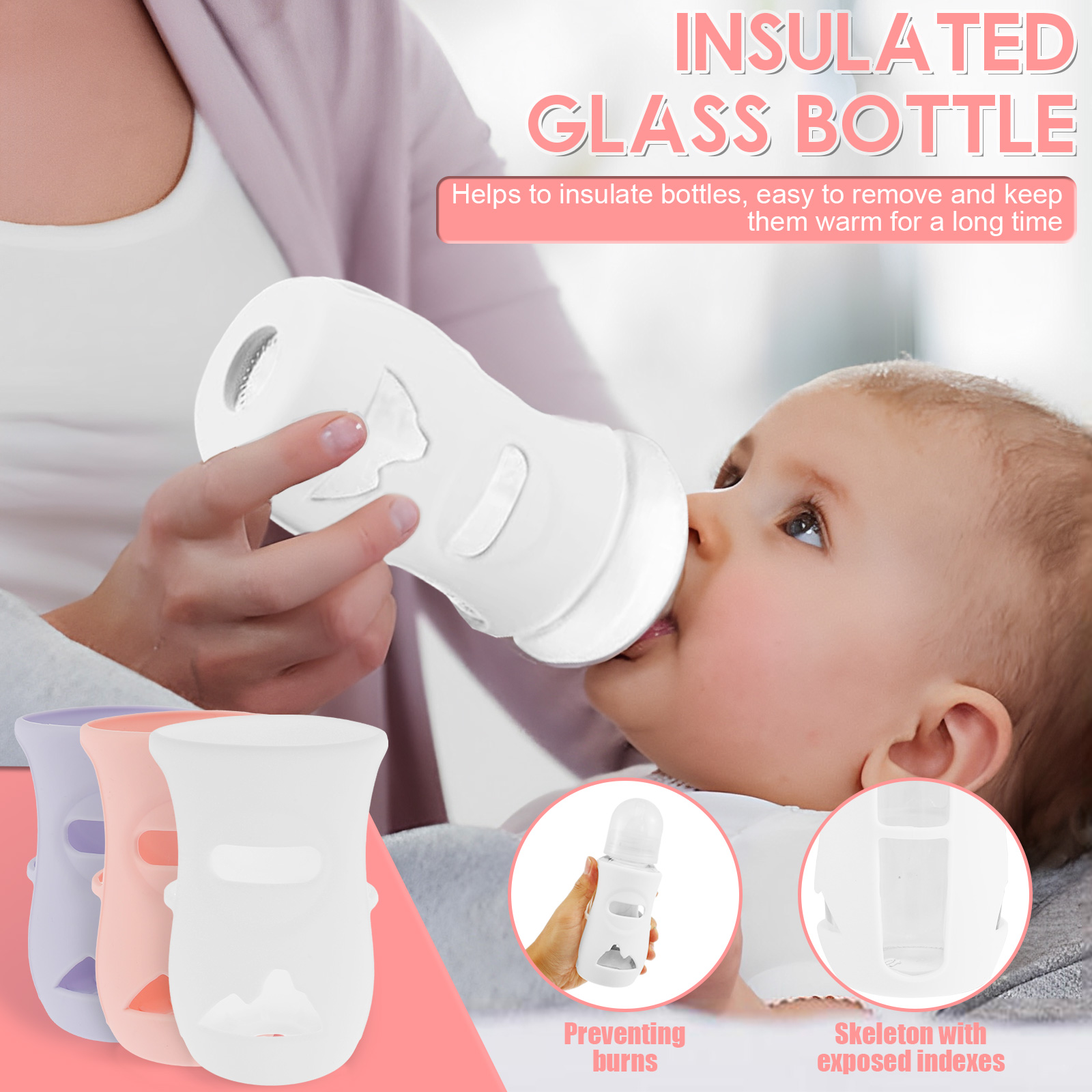 Silicone Sleeves Silicone Baby - Baby Food Pouches recension och pris