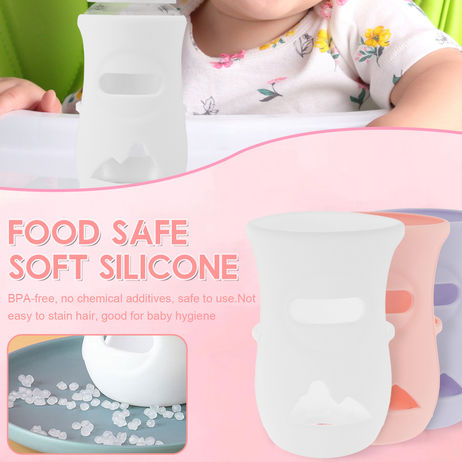 Silicone Sleeves Silicone Baby - Baby Food Pouches recension och pris