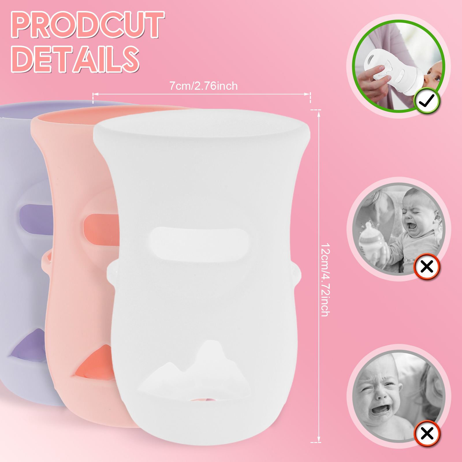 Silicone Sleeves Silicone Baby - Baby Food Pouches recension och pris