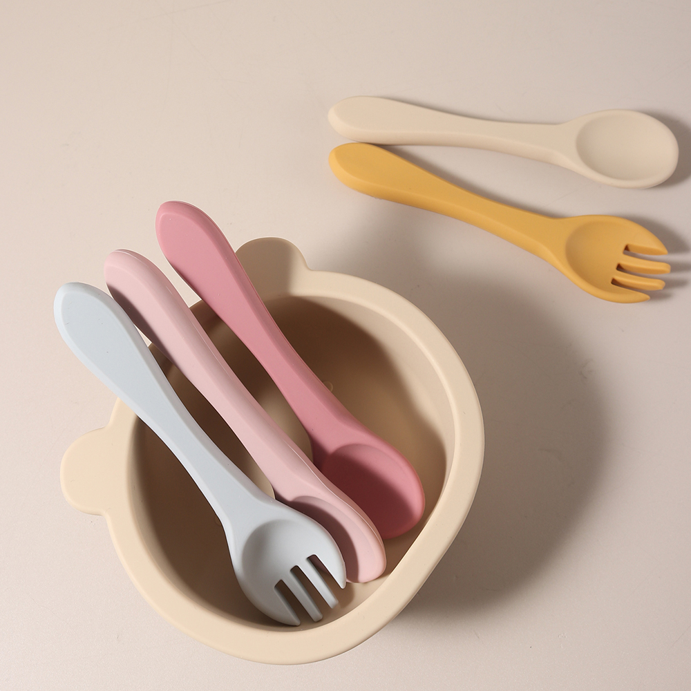 Custom Name 1 Pair Silicone Sp - Weaning Spoon Set recension och pris