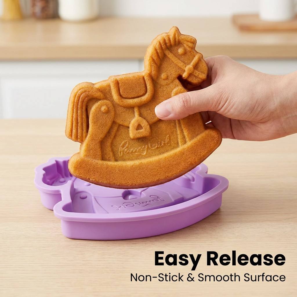 Rocking Horse Silicone Cake Mo - Baby Food Kids recension och pris