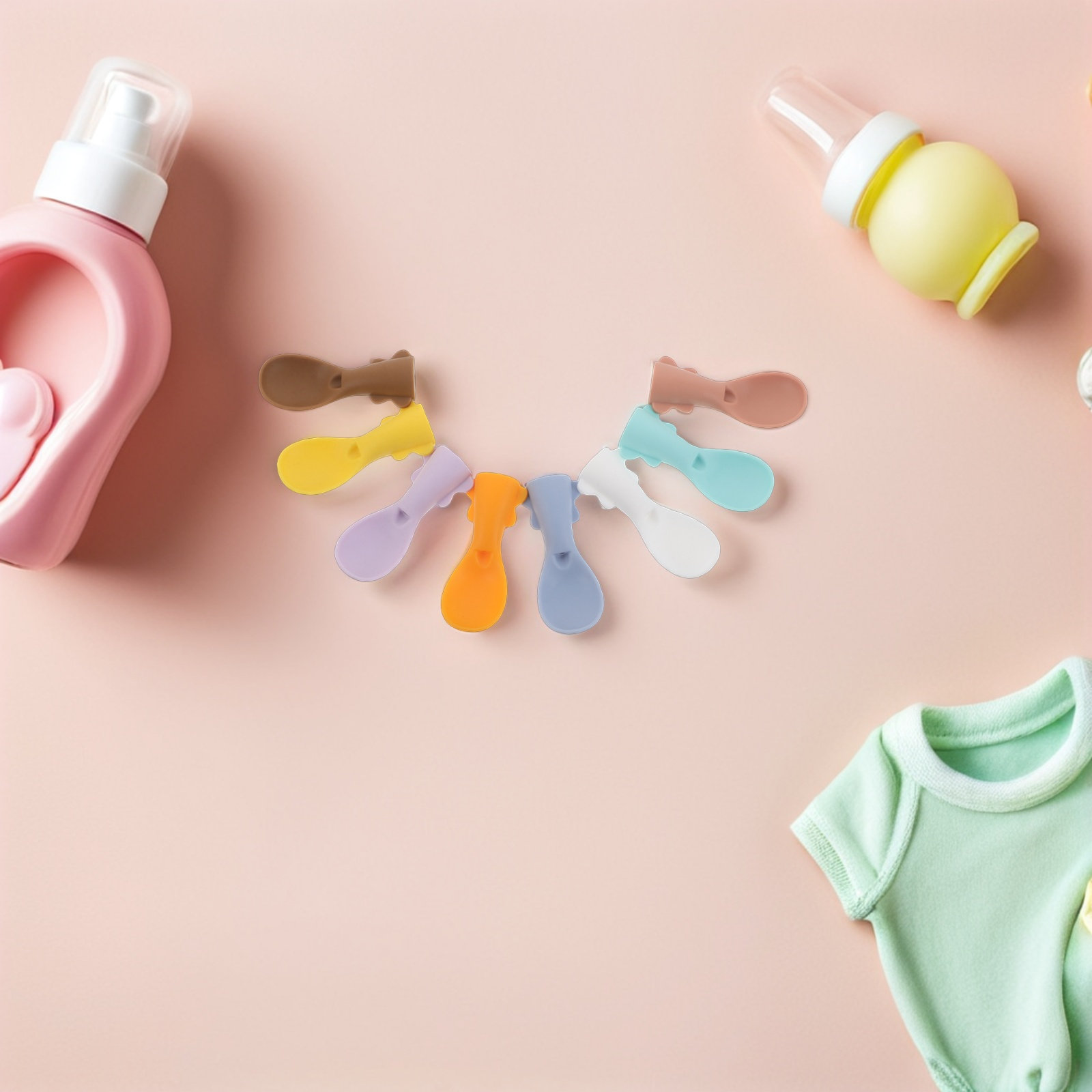 8Pcs Silicone Food Pouch Spoon - Baby Food Pouches recension och pris