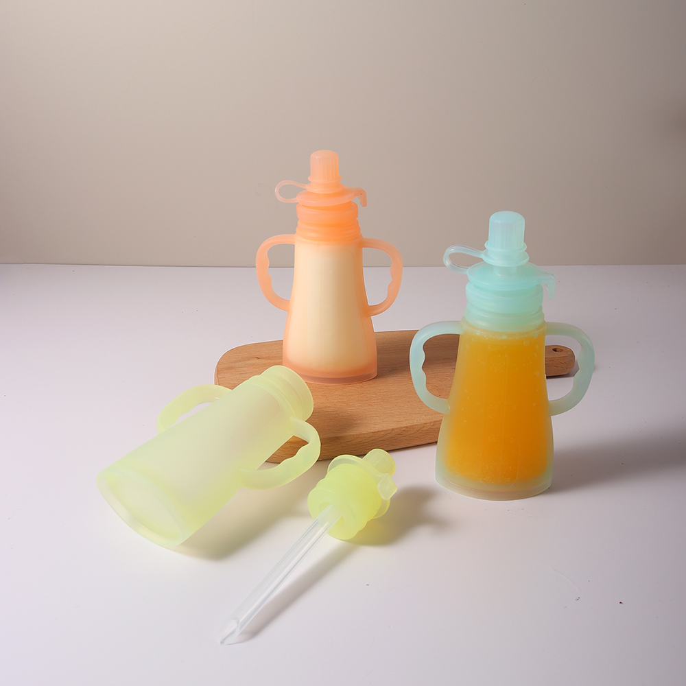New Reusable Silicone Breast M - Baby Food Pouches recension och pris