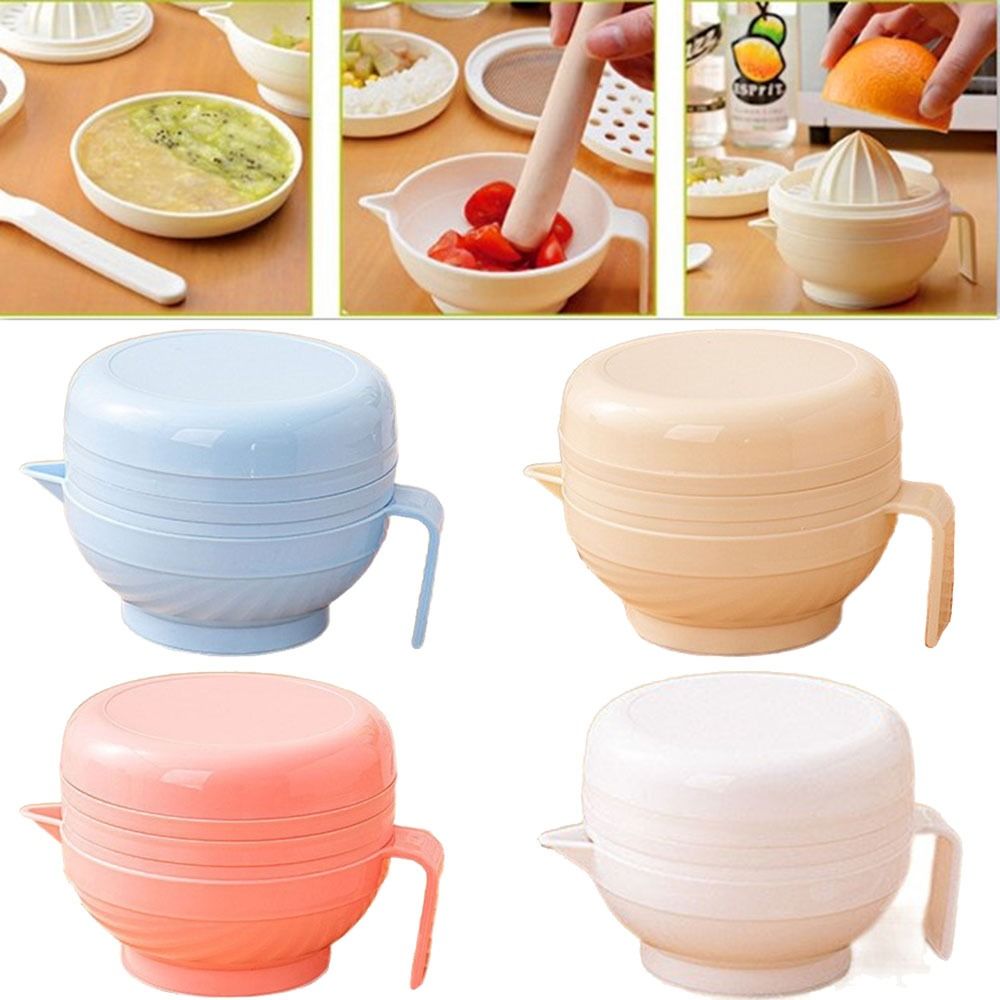 7Pcs Portable Food Grinding Bo - Baby Food Grinding Bowl recension och pris