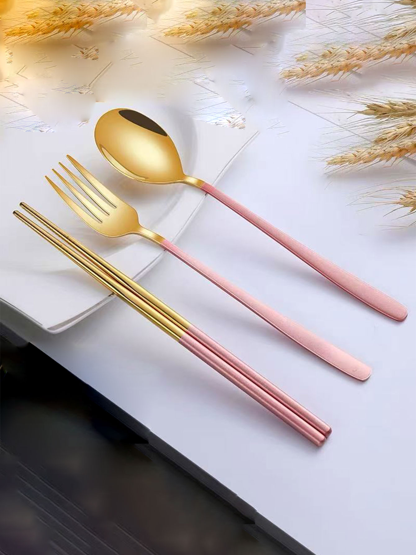 304 Stainless Steel Chopsticks - Weaning Spoon Set recension och pris
