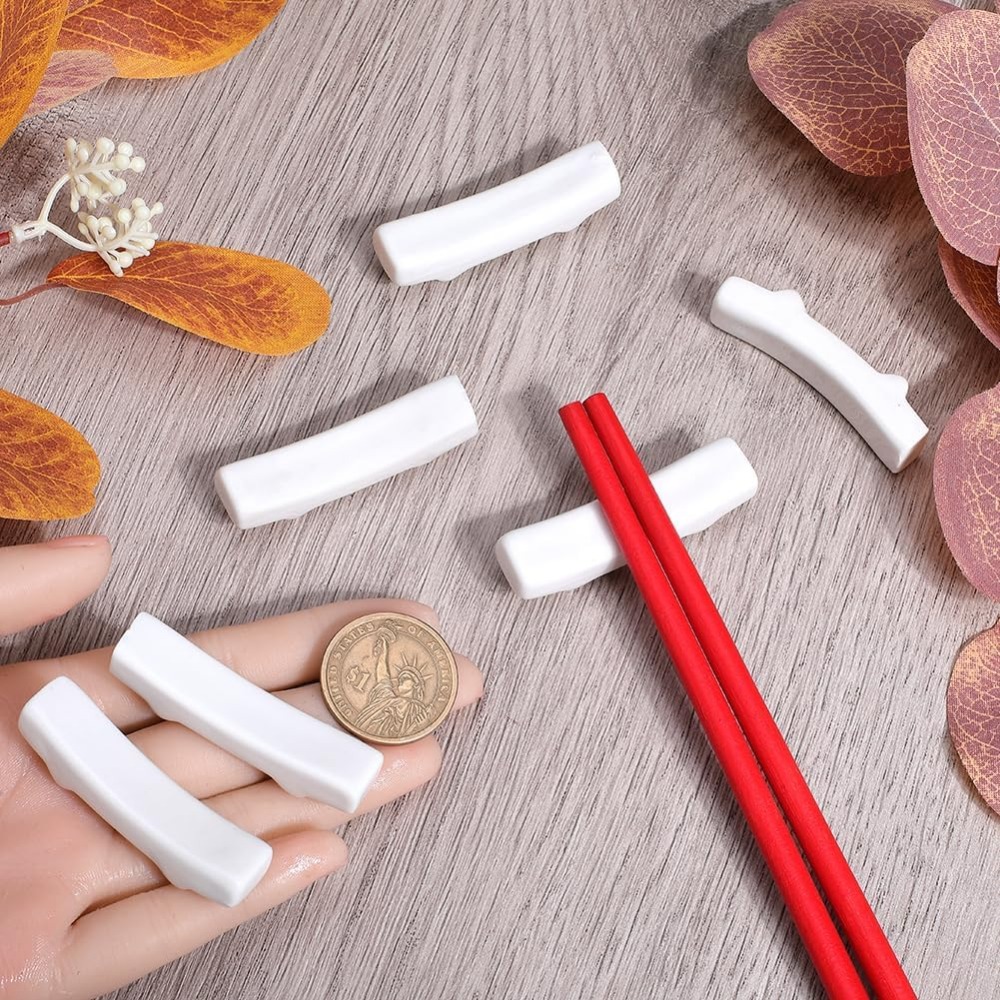 12Pcs Chopstick Rest White Jap - Weaning Spoon Set recension och pris