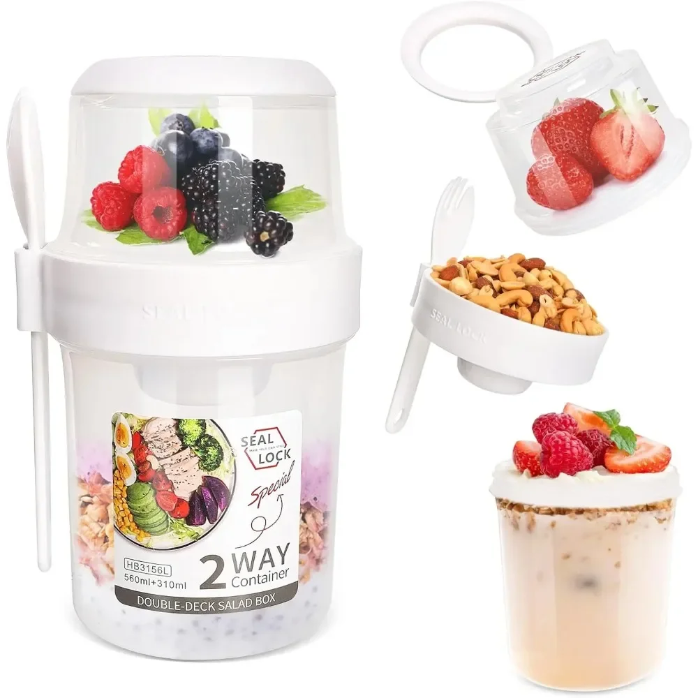 Salad Cup Breakfast Cups Porta - Weaning Spoon Set recension och pris