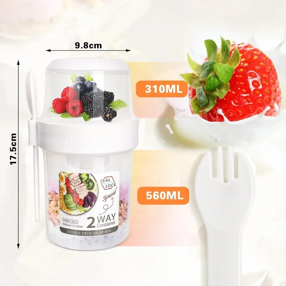 Salad Cup Breakfast Cups Porta - Weaning Spoon Set recension och pris