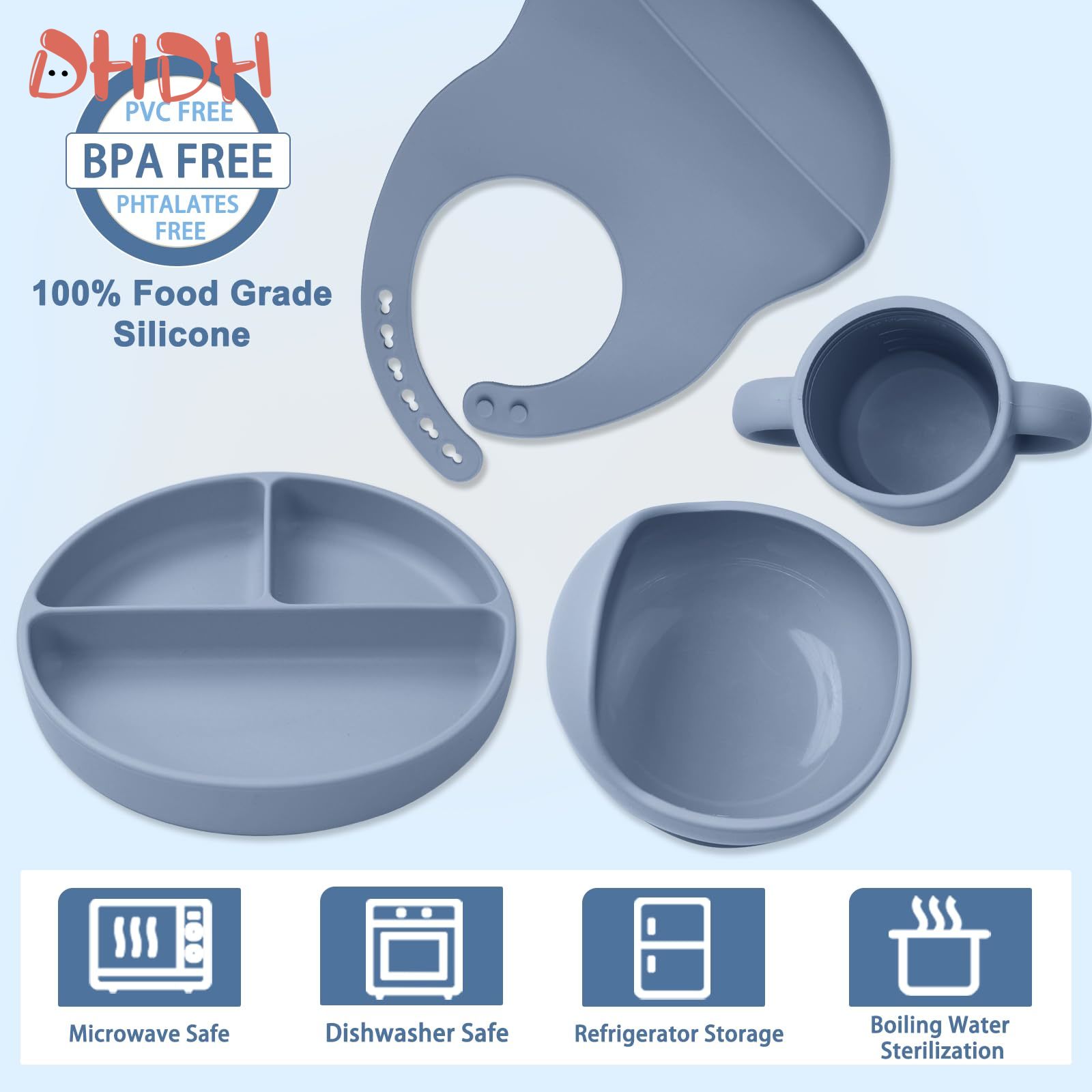Silicone Baby Feeding Set Tabl - Baby Food Pouches recension och pris