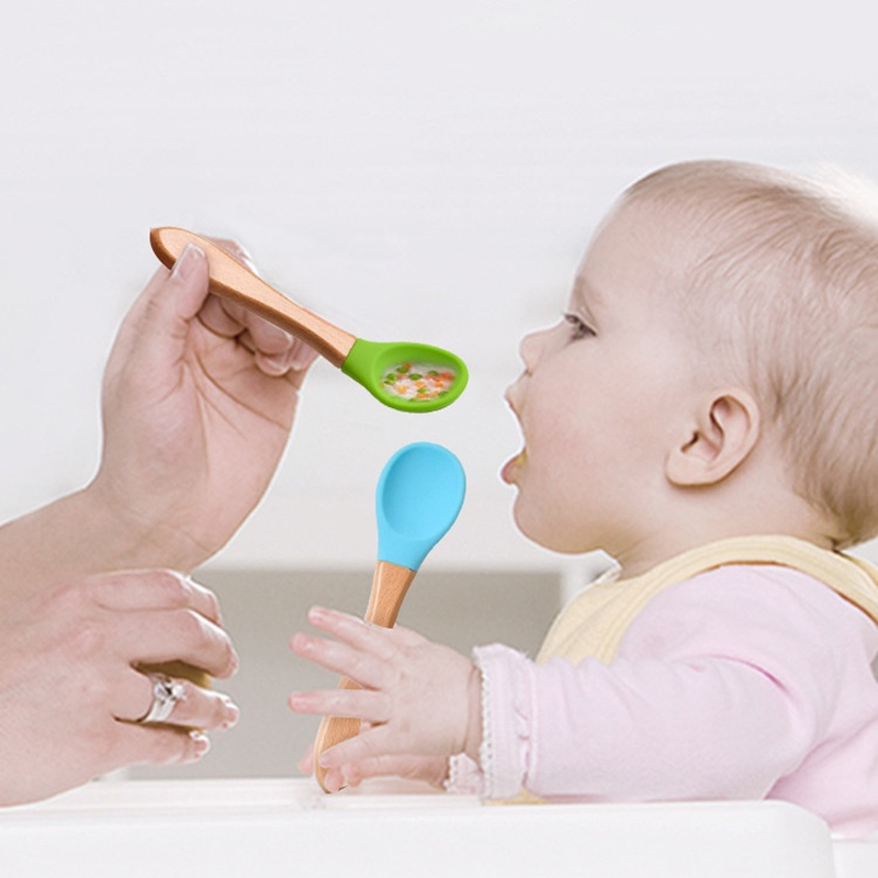 2Pcs/Set Baby Silicone Spoon F - Weaning Spoon Set recension och pris