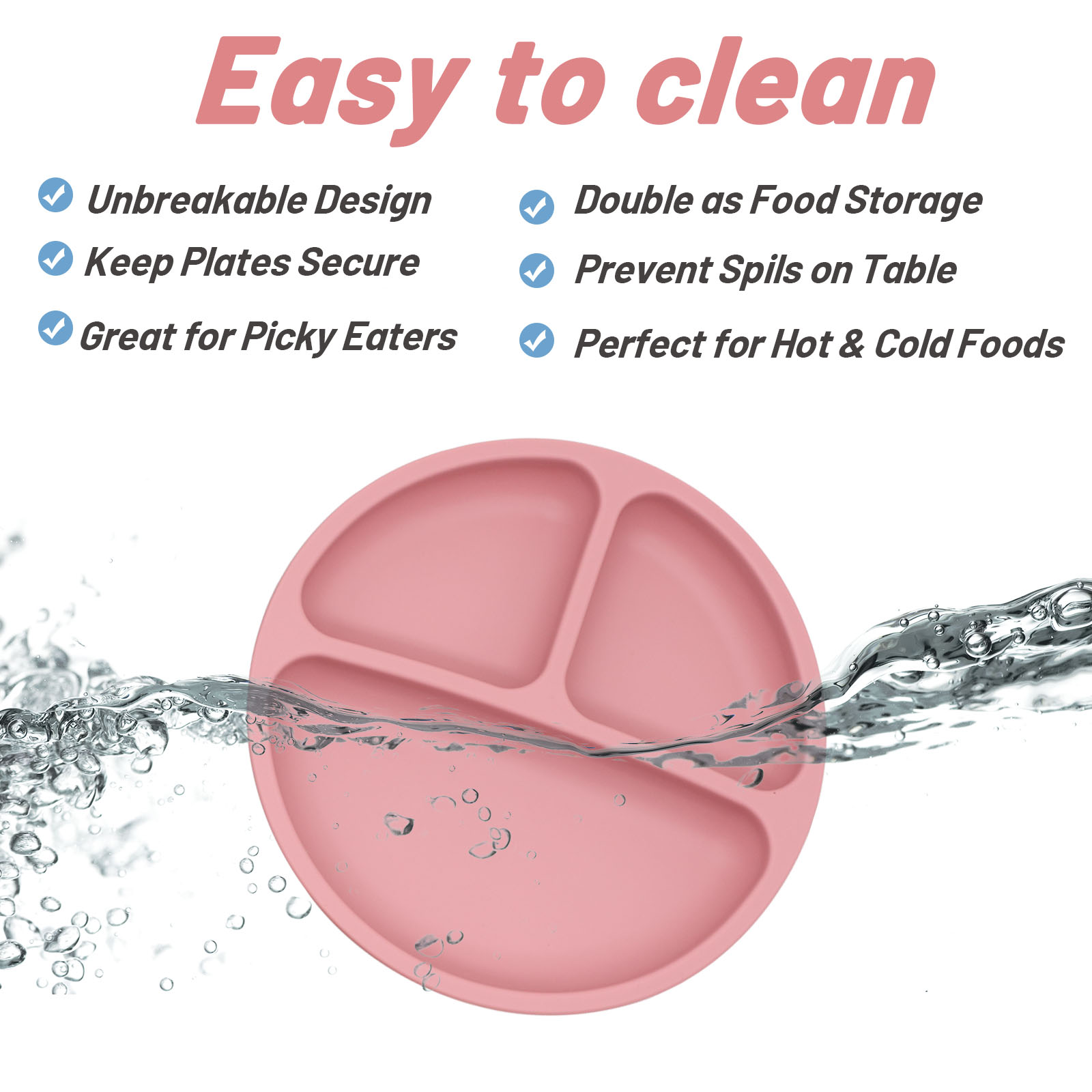 Food grade silicone split plat - Baby Food Universe recension och pris