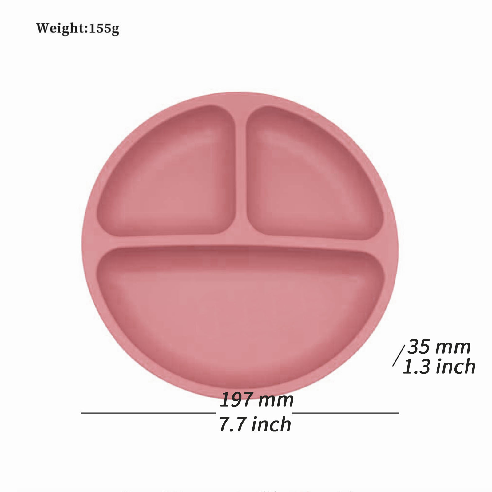 Food grade silicone split plat - Baby Food Universe recension och pris