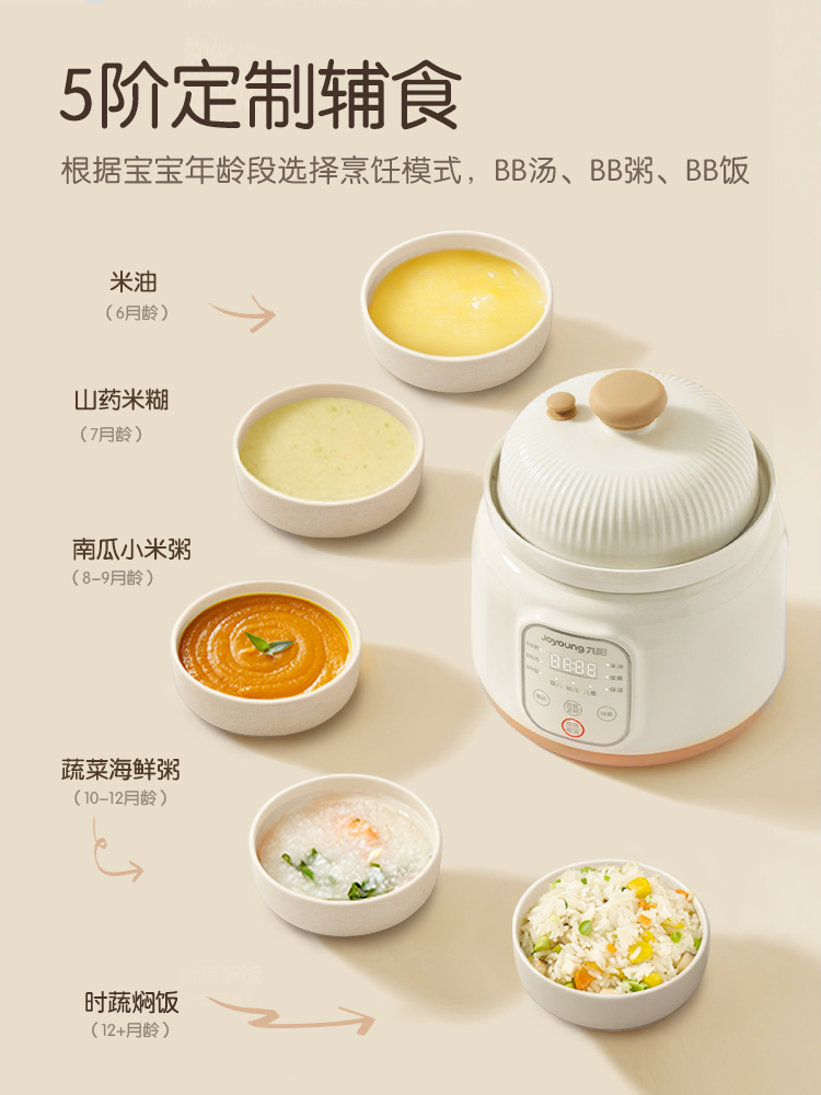 Jiuyang micro-pressure BB pot  - Baby Food Stew recension och pris